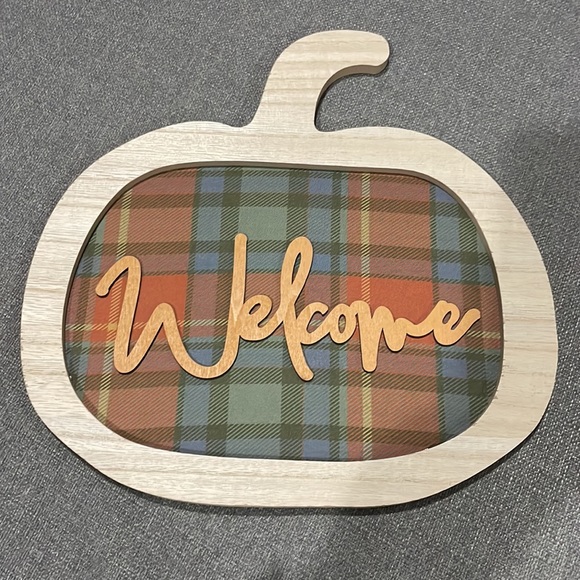 Target Bullseye Fall Collection 2023 Pumpkin wooden wall Decorative Pillow Gnome - Picture 2 of 13